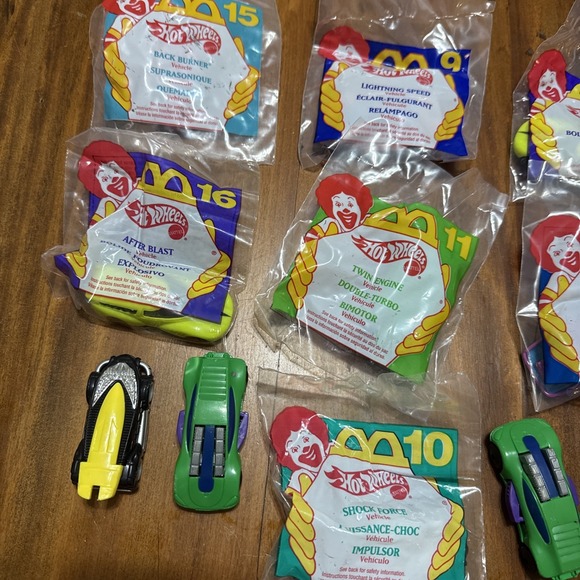Hot wheels Happy Meal Toys McDonald's Lot Of 12 1995 - Picture 3 of 8